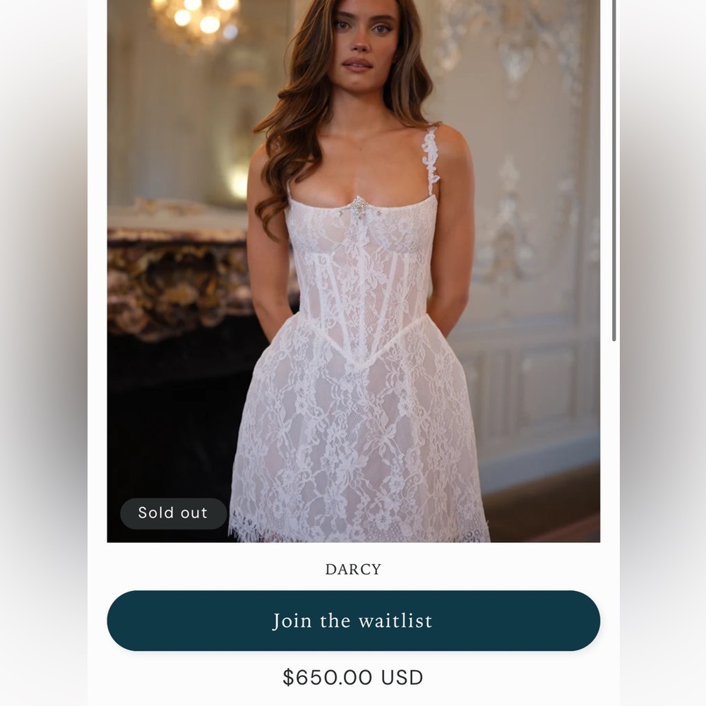 Darcy White Lace Mini Dress